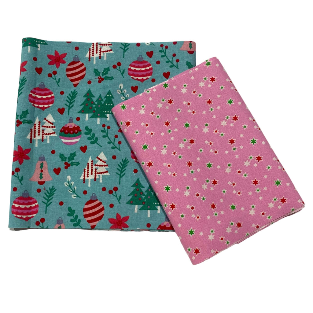Patchwork Fabric, 45x55 cm, 100 g, Rose, 4 pc, 1 Bundle