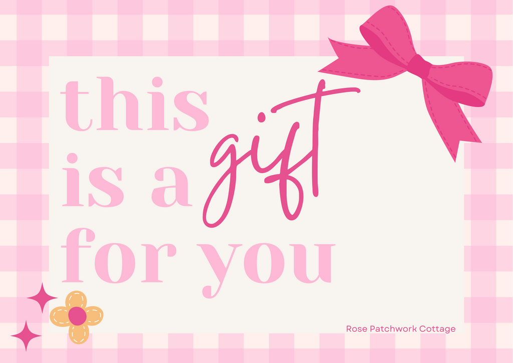 Rose Patchwork Gift Card